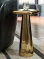 Dallenburg Gold Finish Accent Table by ASHLEY FURNITURE at Eve Furniture