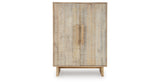 Dallinbury Natural/White Wash Accent Cabinet by ASHLEY FURNITURE at Eve Furniture