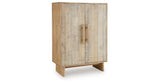 Dallinbury Natural/White Wash Accent Cabinet by ASHLEY FURNITURE at Eve Furniture