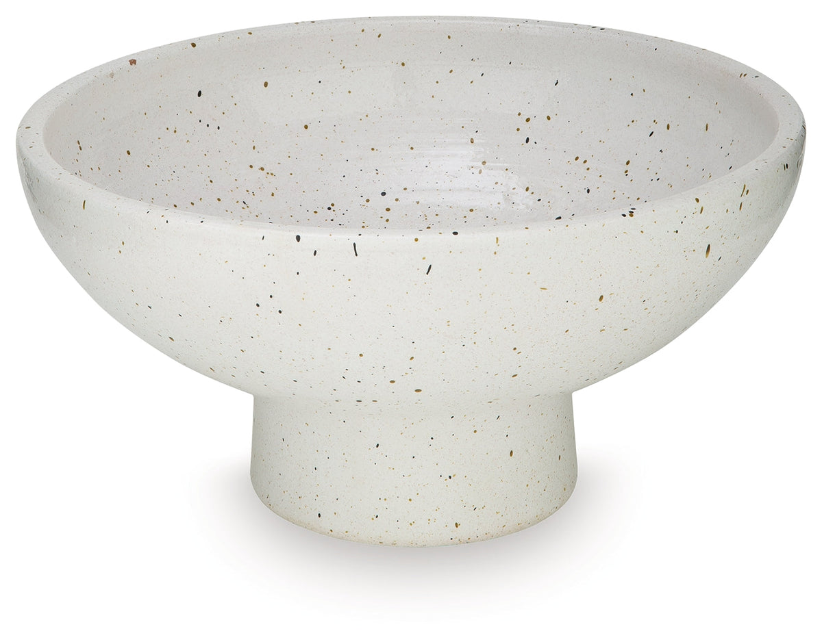 Dallinworth White/Black Bowl by Ashley at Eve Furniture