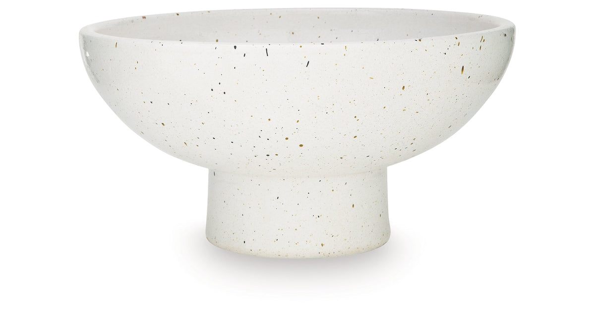 Dallinworth White/Black Bowl by Ashley at Eve Furniture