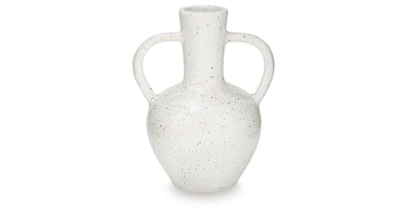 Dallinworth White/Black Vase by Ashley at Eve Furniture