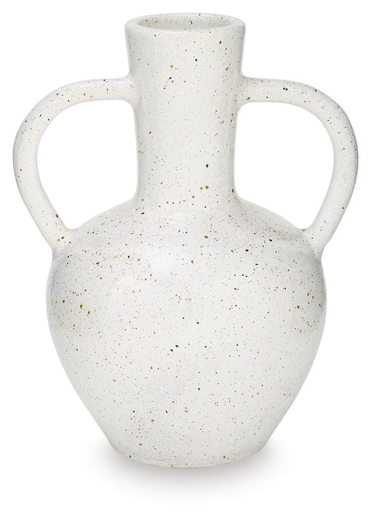 Dallinworth White/Black Vase by ASHLEY FURNITURE at Eve Furniture