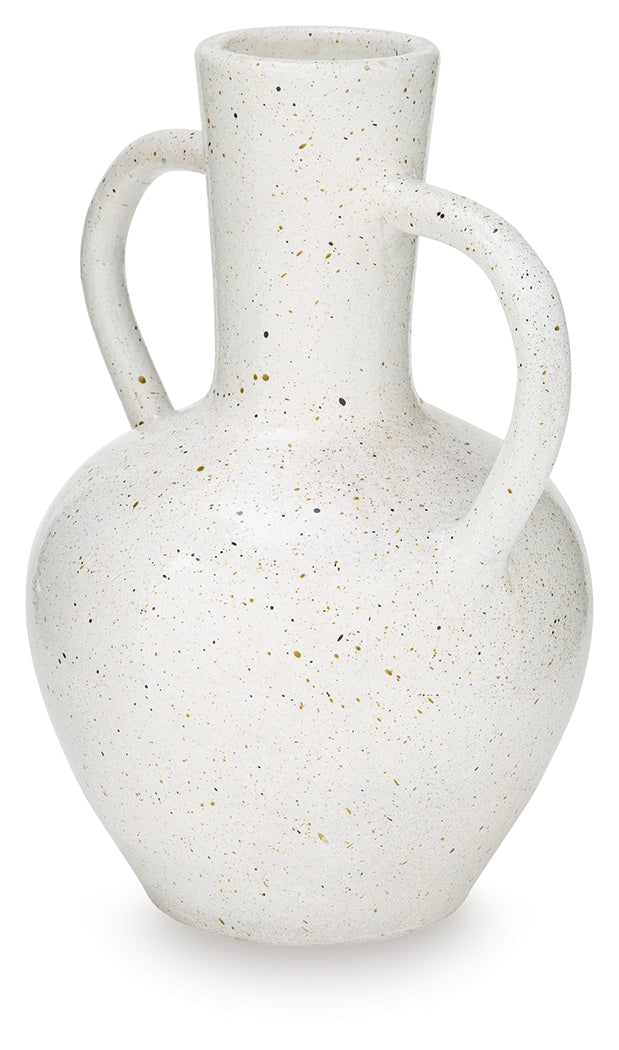 Dallinworth White/Black Vase by ASHLEY FURNITURE at Eve Furniture