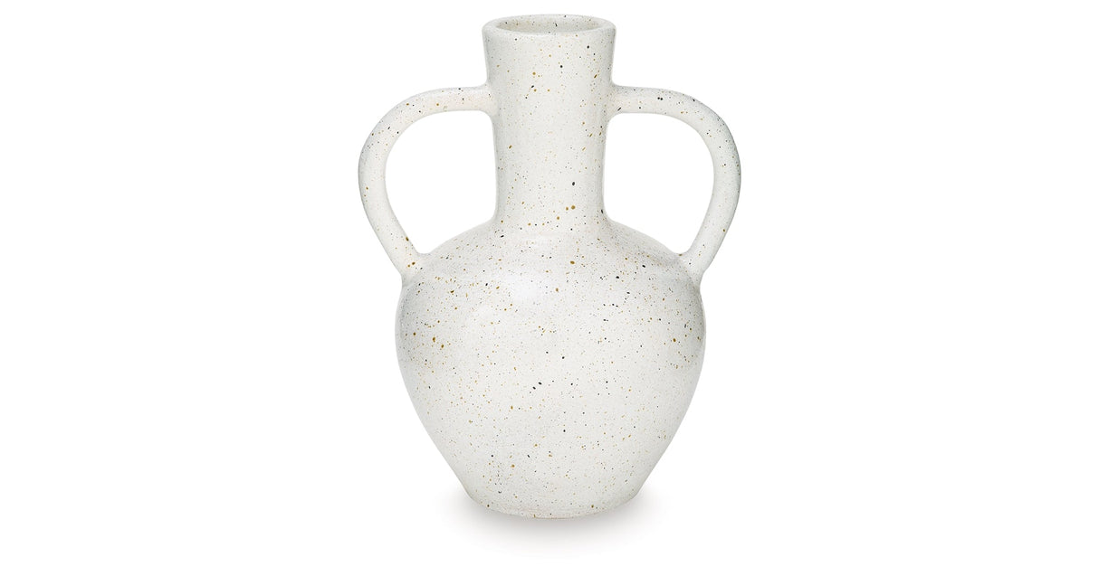 Dallinworth White/Black Vase by ASHLEY FURNITURE at Eve Furniture