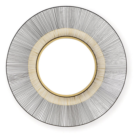 Dallmen Black/Gold Finish Accent Mirror by Ashley at Eve Furniture