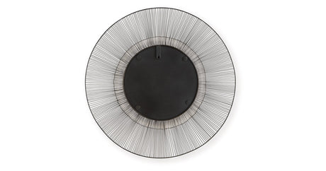 Dallmen Black/Gold Finish Accent Mirror by Ashley at Eve Furniture