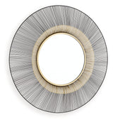 Dallmen Black/Gold Finish Accent Mirror by ASHLEY FURNITURE at Eve Furniture