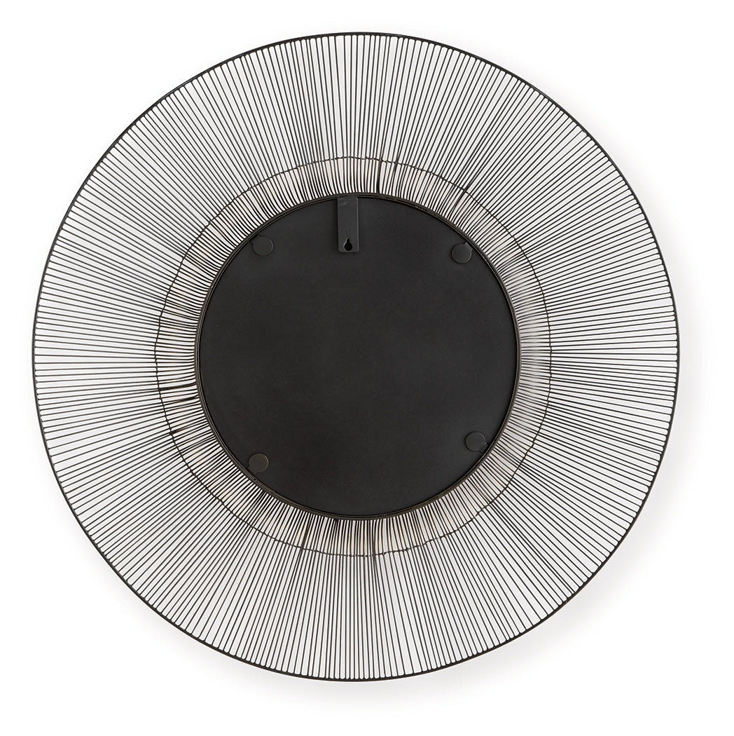 Dallmen Black/Gold Finish Accent Mirror by ASHLEY FURNITURE at Eve Furniture