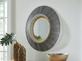 Dallmen Black/Gold Finish Accent Mirror by ASHLEY FURNITURE at Eve Furniture