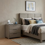 Dalston Light Gray Night Stand by Homelegance at Eve Furniture