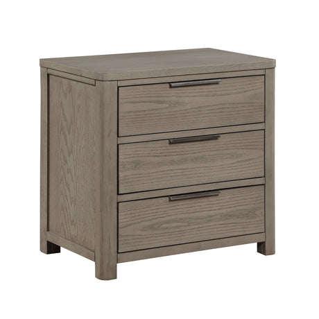 Dalston Light Gray Night Stand by Homelegance at Eve Furniture