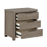 Dalston Light Gray Night Stand by Homelegance at Eve Furniture