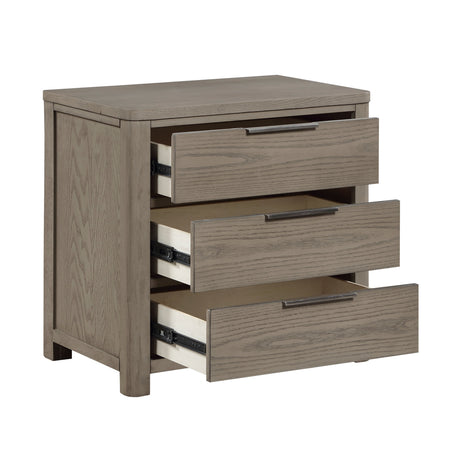 Dalston Light Gray Night Stand by Homelegance at Eve Furniture