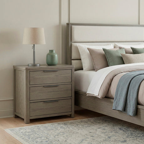 Dalston Light Gray Night Stand by Homelegance at Eve Furniture