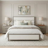 Dalston Light Gray/Beige California King Bed by Homelegance at Eve Furniture