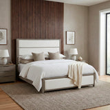 Dalston Light Gray/Beige California King Bed by Homelegance at Eve Furniture