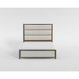 Dalston Light Gray/Beige California King Bed by Homelegance at Eve Furniture