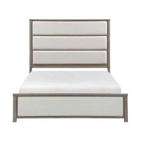Dalston Light Gray/Beige California King Bed by Homelegance at Eve Furniture