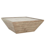 Dalton Natural/Weathered Chalk Square Coffee Table by Classic Home at Eve Furniture