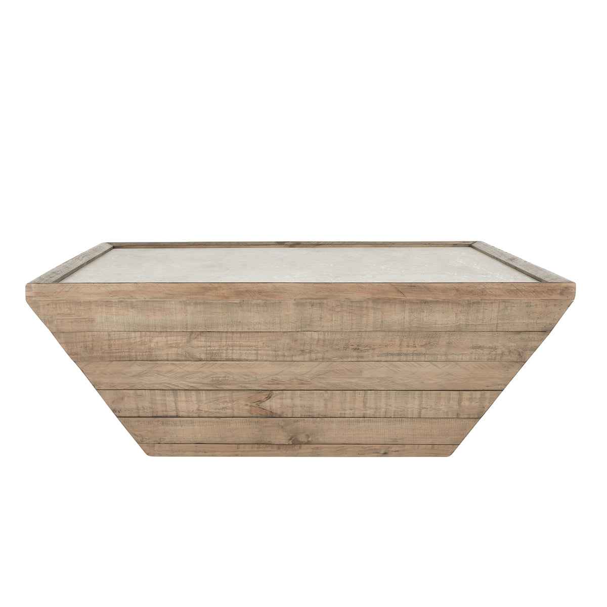 Dalton Natural/Weathered Chalk Square Coffee Table by Classic Home at Eve Furniture