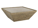 Dalton Natural/Weathered Chalk Square Coffee Table by Classic Home at Eve Furniture