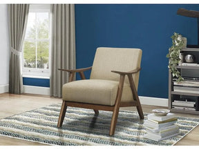 Damala Light Brown Accent Chair by Homelegance at Eve Furniture