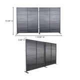 Damani Black Screen by Moe's Home at Eve Furniture