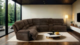 Damasus Java Power Sectional by Furniture of America at Eve Furniture