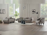 Damla 3-pieces (Sofa & Loveseat & Chair) Livingroom Set in Cream