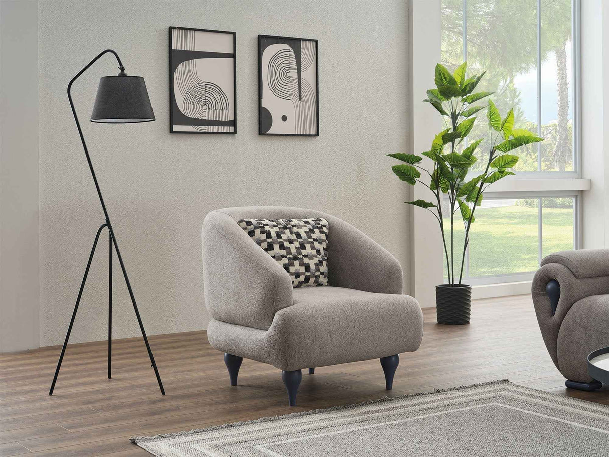 Damla Chair Cream by Furnia at Eve Furniture
