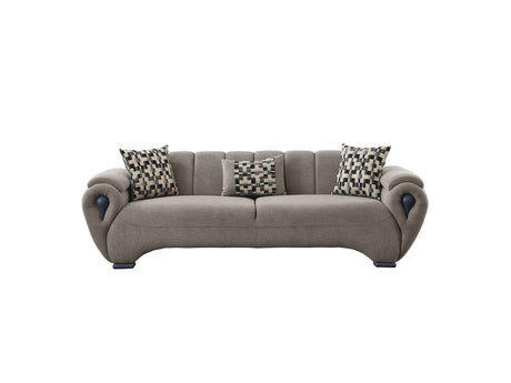 Damla Cream 3-pieces (Sofa & Loveseat & Chair) Living Room Set by Furnia at Eve Furniture