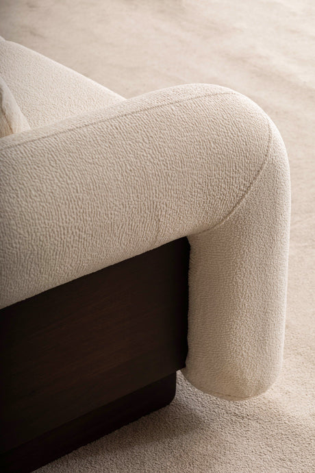 Damla Cream Sofa 91” by Mobella at Eve Furniture