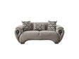 Damla Cream Stationary Loveseat by Furnia at Eve Furniture