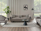 Damla Stationary Sofa in Cream by Furnia at Eve Furniture