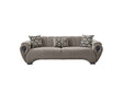 Damla Stationary Sofa in Cream by Furnia at Eve Furniture
