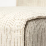 Damon Fully Upholstered Cream-Toned Fabric Dining Chair on Casters, Set of 2 by Mercana at Eve Furniture