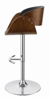 Dana Black and Chrome Adjustable Bar Stool by Coaster at Eve Furniture