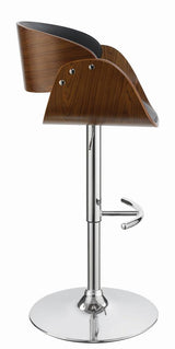 Dana Black and Chrome Adjustable Bar Stool by Coaster at Eve Furniture