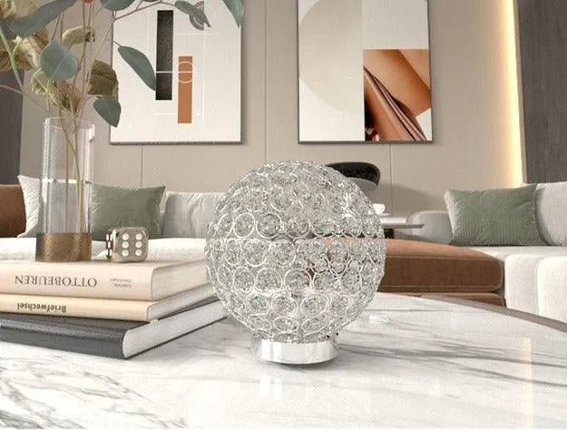 Dana Crystal Globe Table Lamp, Set of 2 by Crown Mark at Eve Furniture