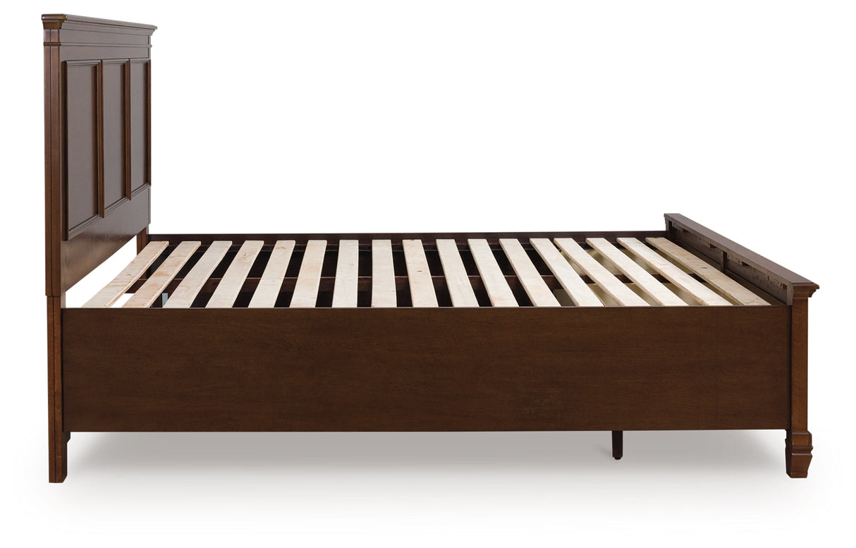 Danabrin Brown California King Panel Storage Bed by Ashley at Eve Furniture