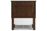 Danabrin Brown Twin Panel Bed by Ashley at Eve Furniture
