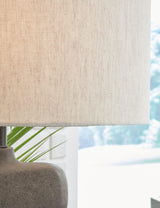 Danacy Distressed Black Table Lamp by Ashley at Eve Furniture