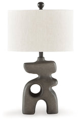 Danacy Distressed Black Table Lamp