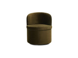Dane Faux Green Mohair Swivel Dining Chair by MOES at Eve Furniture