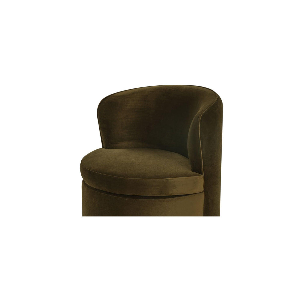 Dane Faux Green Mohair Swivel Dining Chair by MOES at Eve Furniture