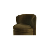 Dane Faux Green Mohair Swivel Dining Chair by MOES at Eve Furniture