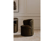 Dane Faux Green Mohair Swivel Dining Chair by MOES at Eve Furniture