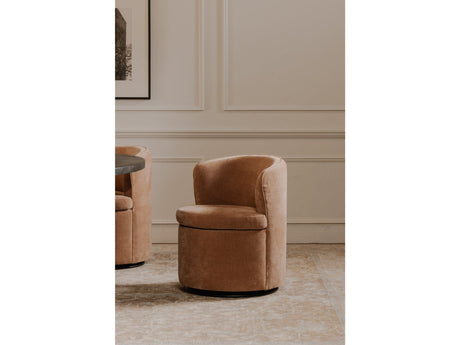 Dane Heritage Pink Swivel Dining Chair by MOES at Eve Furniture
