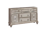 Danette 5-Drawer Dining Server Metallic Platinum